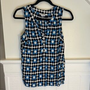 Boden Retro Print Floral Sleeveless Blouse size Women’s 4